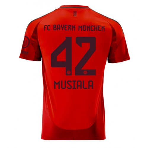 Dres Bayern Munich Jamal Musiala #42 Domaci 2024-25 Kratak Rukav